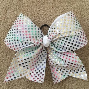 Rainbow glitter bow