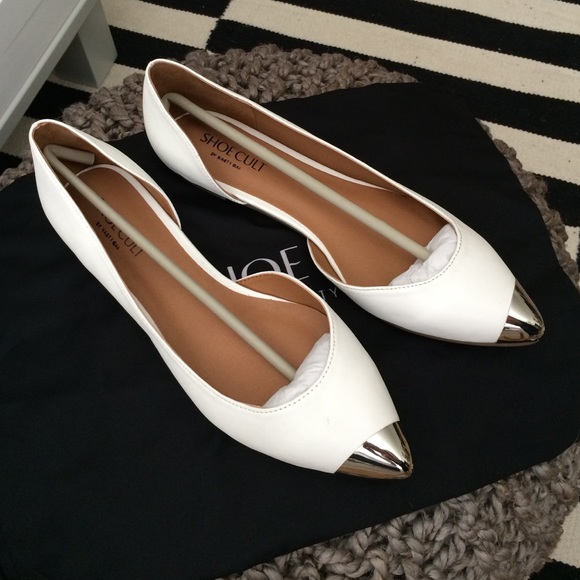 Nasty gal shoe cult metal toe flats