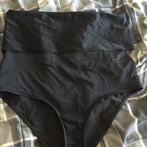 High waisted swim bottoms