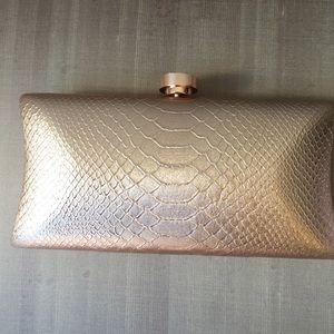 Rose gold beautiful brand new clutch