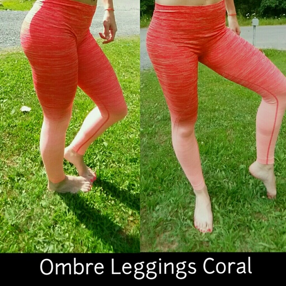 Ombre Leggings Coral