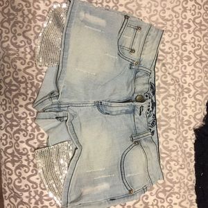 Glitter shorts