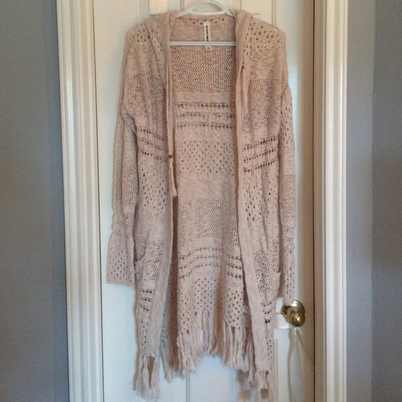 Long sweater cardigan