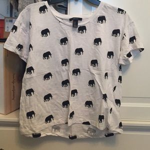 Forever 21 Elephant print Tshirt