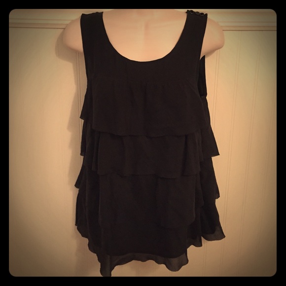 J. Crew Tops - J.Crew 100% Silk Blouse Sleeveless Layered Sz 2 XS