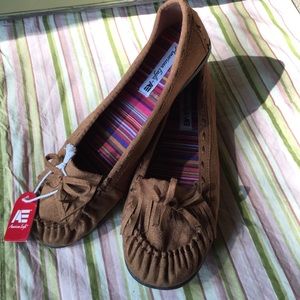 Brown Suede Moccasins