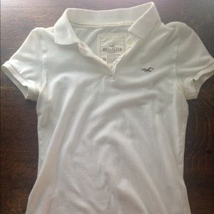 White Holister polo
