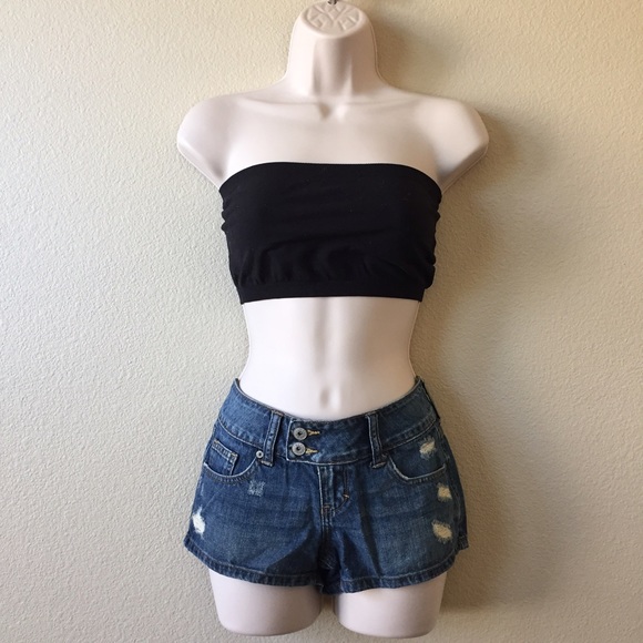 💟 Distressed Denim Shorts