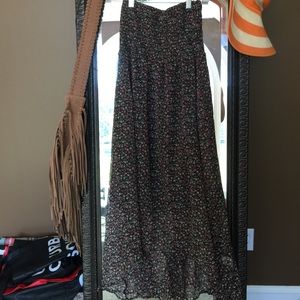 Floral high low dress