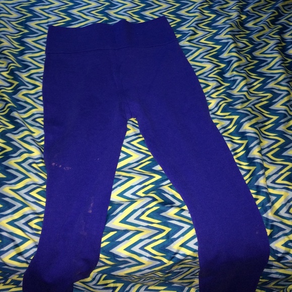 Royal blue high waisted jeggins - Picture 3 of 4