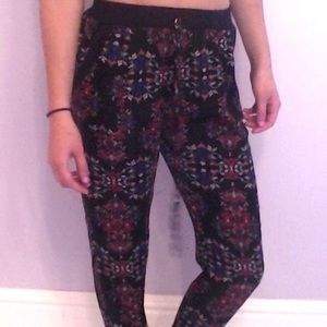 La Hearts Fitted Palazzo Pants