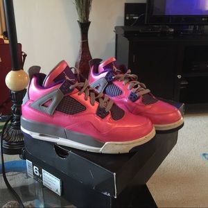 Girls Jordan Retro 4's