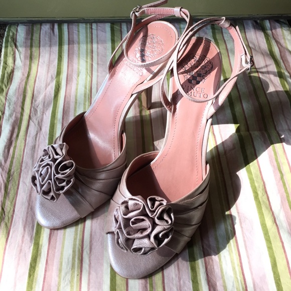 Neutral Peep Toe Strappy Heels