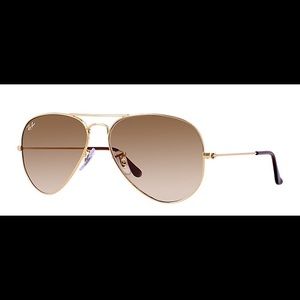 Gradient brown ray ban aviators!!