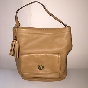 Coach authentic leather bucket bag