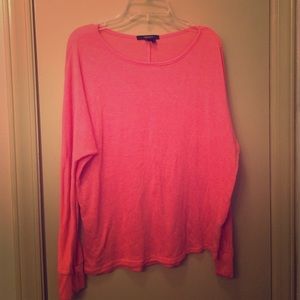 Forever 21 Pink Long-Sleeved Shirt