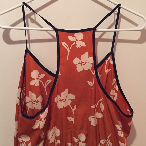 Orange floral patterned dress - Picture 3 of 3