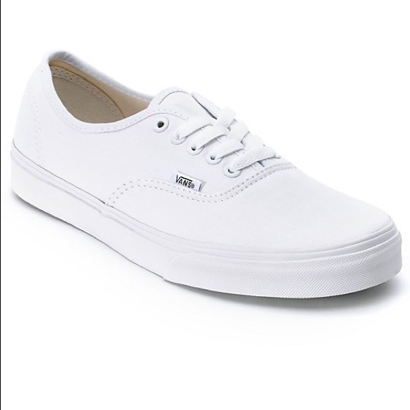White vans size 7