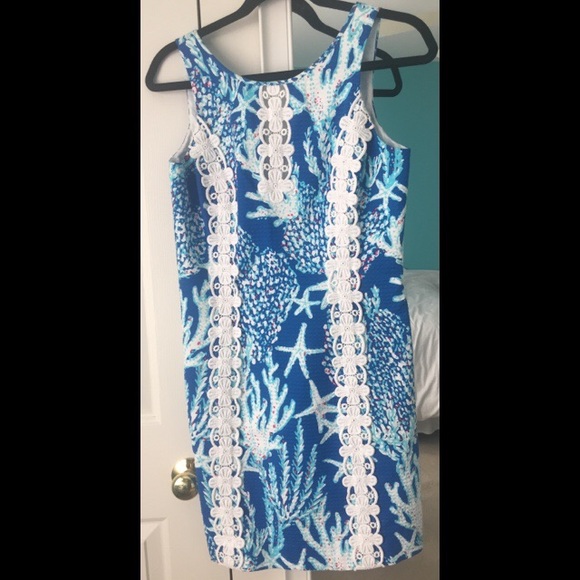 Brewster Blue Good Reef Shift Dress