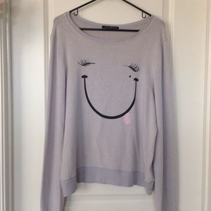 Wildfox Funny Face Jumper in Lavender - reserved