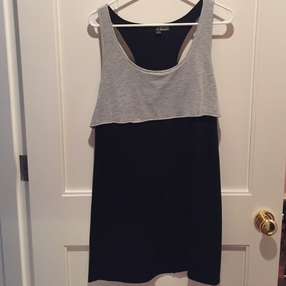 Grey and black Volcom t-shirt dress - Picture 1 of 2