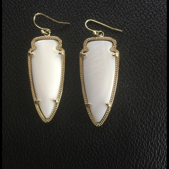 Kendra Scott White Earrings