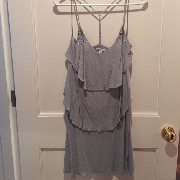 Layered grey/blue dress - Picture 1 of 3