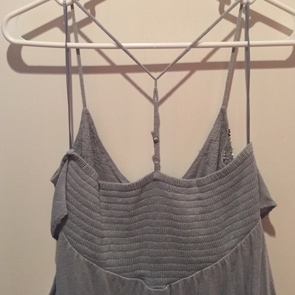 Layered grey/blue dress - Picture 2 of 3