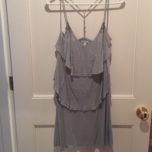 Layered grey/blue dress