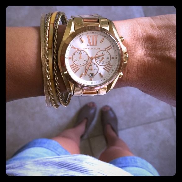 Michael Kors Accessories - Michael Kors two tone rose gold / gold watch