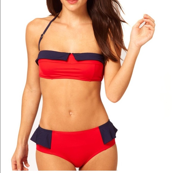 Marc By Marc Jacobs Other - Marc Jacobs convertible red & navy retro bikini