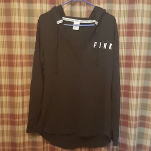 VS pink hooded pullover tunic