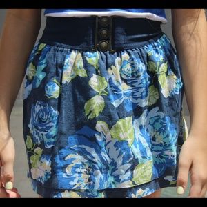Cool Colored Floral Skirt!!