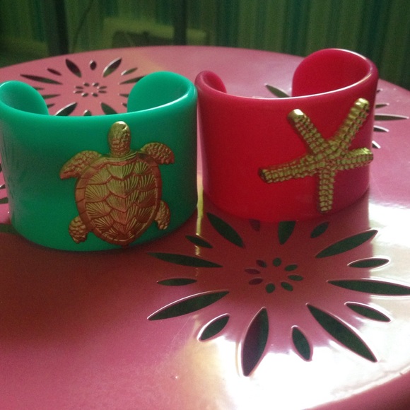 2 sea themed cuff bracelets