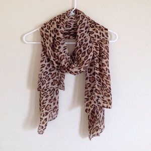 Animal print scarf