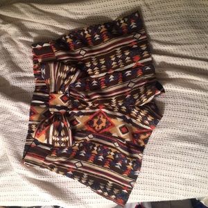 Tribal print shorts