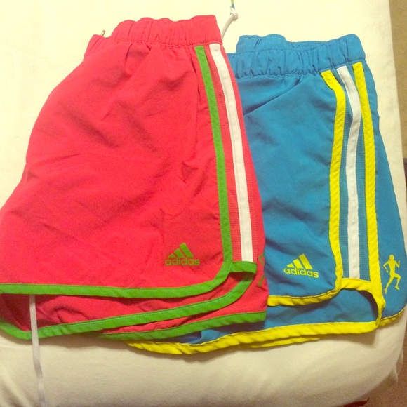 Adidas shorts 2 pair, size small
