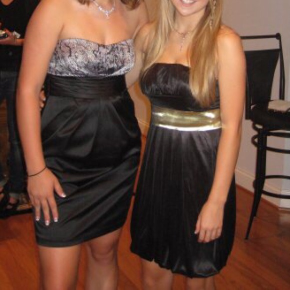 short black and snake skin print dress - Picture 4 of 4