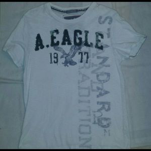 AE shirt and Nike shorts