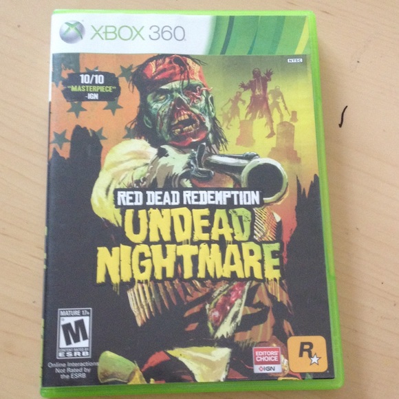 Xbox 360 red dead redemption undead nightmare game