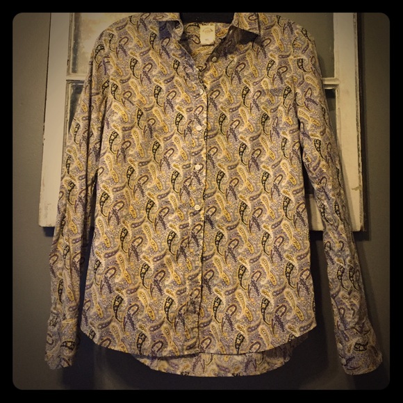 Purple paisley button down from J.Crew!