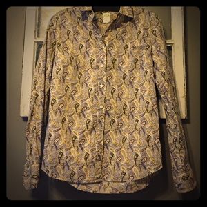 Purple paisley button down from J.Crew!