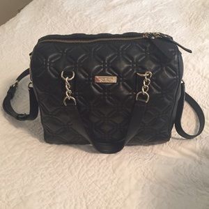 Black Kate spade handbag with detachable strap