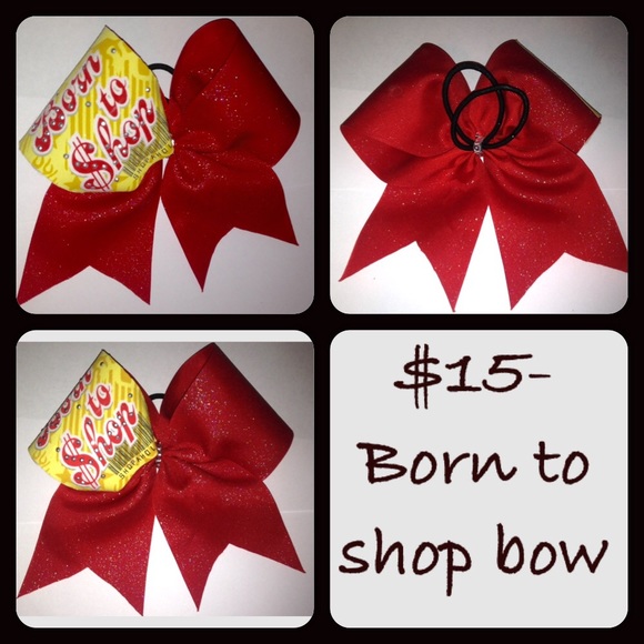Cheer bow- born to shop 💖💕