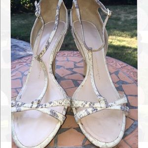 Giuseppe Zanotti Design- Beige Snakeskin. Sz 39