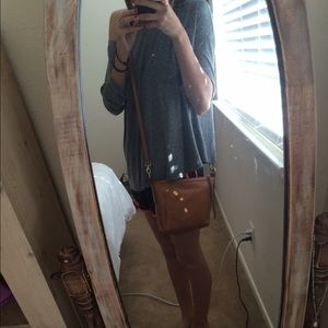 Cognac fossil cross body