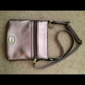 Metallic Fossil cross body