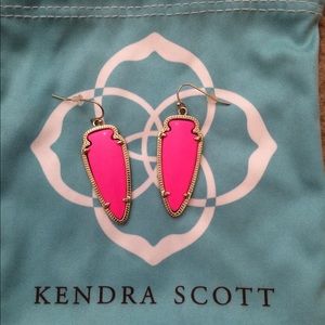 Neon Pink Kendra Scott Sky earrings