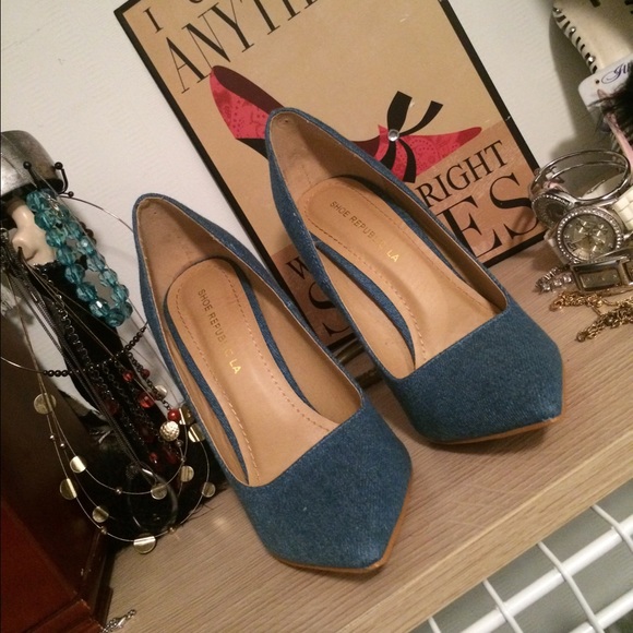 Shoe Republic La Denim Heels Shoe Republic La Denim Heels