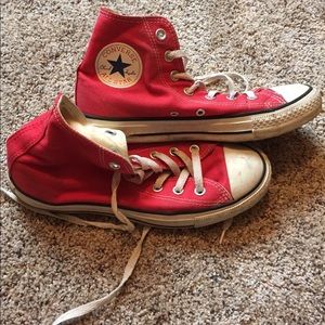 Red Hightop Converse